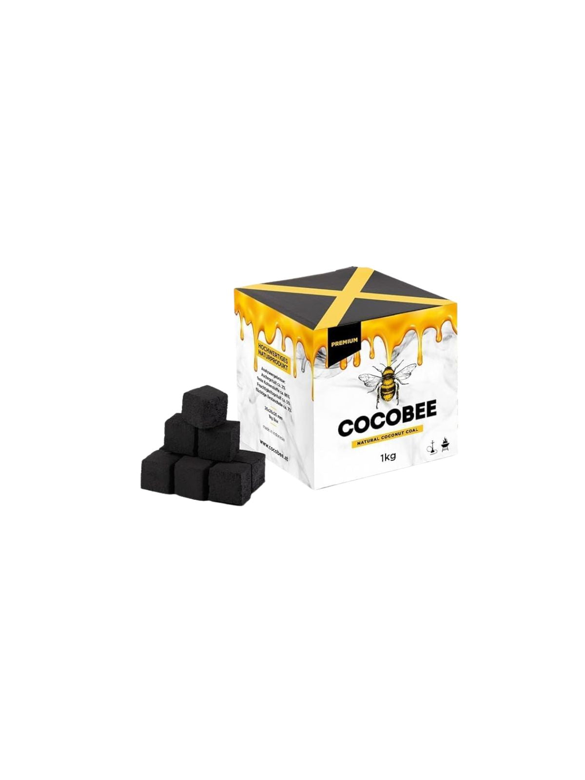 COCOBEE Premium Coconut Charcoal for Shisha 1kg – Shisha Delivery Ibiza