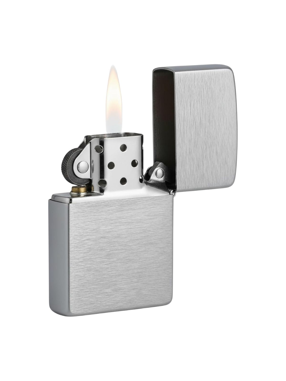 Zippo Brushed Chrome Lighter – Cigarettes Delivery Ibiza